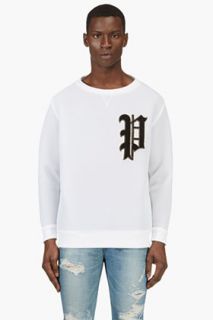 Phenomenon White Layered Mesh Crewneck