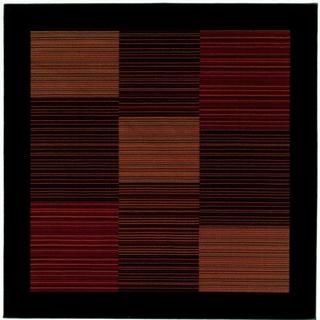 Everest Hamptons/multi Stripe 311 Square Rug (BlackSecondary colors Crimson, Dark Paprika, Deep Clay, Spiced Pumpkin & Terra CottaPattern StripesTip We recommend the use of a non skid pad to keep the rug in place on smooth surfaces.All rug sizes are ap