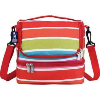 Girls Wildkin Double Decker Lunch Bag Bright Stripes