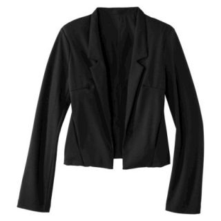 Mossimo Womens Collarless Ponte Jacket   Black XL