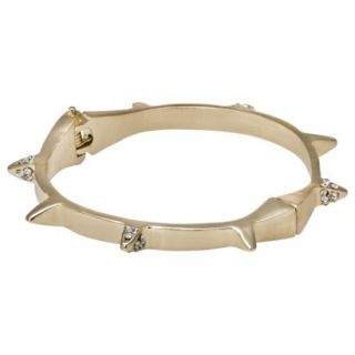 Capsule by C ra Hand Cuffed Stretch Bracelet   Gold