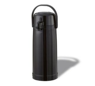 Service Ideas 2.2 liter Airpot w/ Interchangeable Lid, Vacuum Insulation, Black