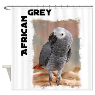  African Grey Parrot Shower Curtain  Use code FREECART at Checkout