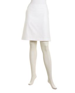 Blaire Stretch Metro Skirt, White