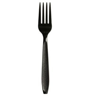 Solo Impress Heavyweight Full length Polystyrene Cutlery, Fork, Black