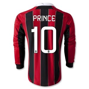 adidas AC Milan 12/13 PRINCE LS Home Soccer Jersey