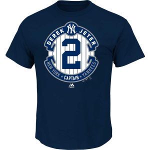 New York Yankees Derek Jeter Profile MLB Commemorative Logo ES T Shirt