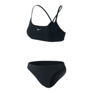 Nike Core Womens Solid Two Piece Swimsuit   Black