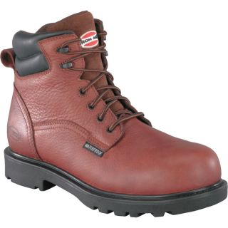 Iron Age Waterproof Composite Toe Hauler Boot   Brown, Size 9 Wide, Model IAO160