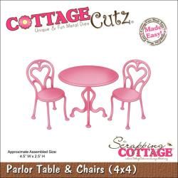 Cottagecutz Die 4x4 parlor Table   Chairs Made Easy