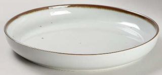 Dansk Brown Mist 11 Deep Round Platter, Fine China Dinnerware   Brown Specks, C