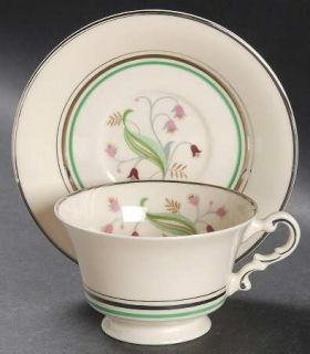 Syracuse Coralbel Footed Cup & Saucer Set, Fine China Dinnerware   Virginia Shap