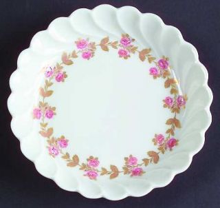 Haviland Plaisance Coaster, Fine China Dinnerware   Inner Pink Floral   Ring, To