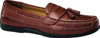 Mens Dockers Duras   Tan Burnished Full Grain Leather Woven Shoes