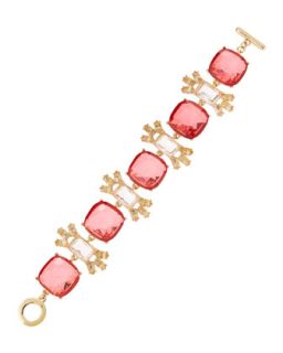 Ombre Marquise Bracelet, Pink/Peach