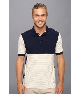 Lifetime Collective Arie S/S Colorblock Polo Mens Short Sleeve Pullover (Navy)
