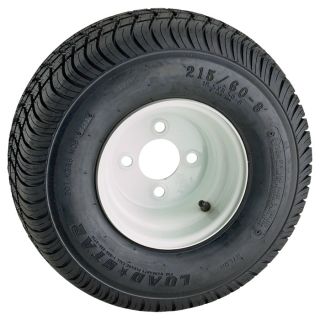 4 Hole High Speed Standard Rim Design Trailer Tire Assembly   215/60 8