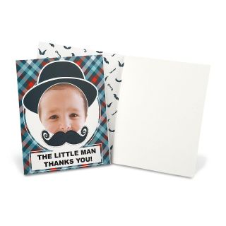 Little Man Mustache Personalized Thank You Notes