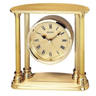 Seiko Brass Floating Dial Table Clock Multicolor   QHE101GL