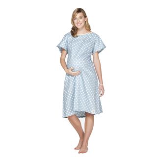 Baby Be Mine Gownie Hospital Gown With Pillowcase In Nicole