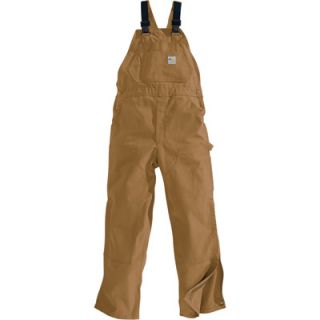 Carhartt� Flame Resistant Unlined Duck Bib Overall   Brown, 46in. Waist x 32in.