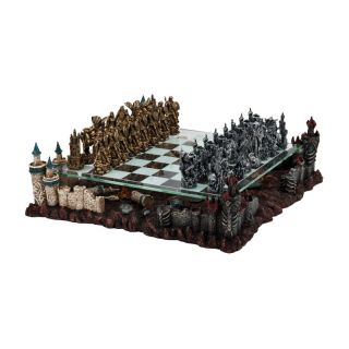 3D Fantasy Pewter Chess Set Multicolor   2127E