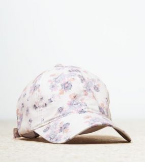 Light Blue AEO Floral Baseball Hat, Womens One Size