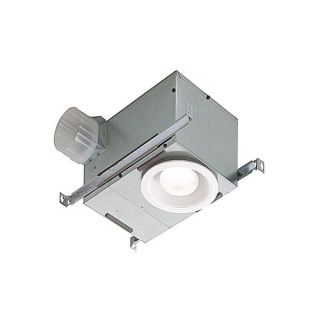 Nutone 744NT Bathroom Fan, 70 CFM Recessed Light w/ Ventilation for 4 Duct
