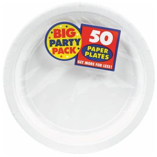 Frosty White Big Party Pack Dessert Plates