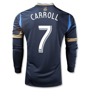 adidas Philadelphia Union 2013 CARROLL Authentic LS Primary Soccer Jersey