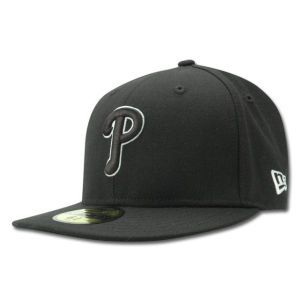 Philadelphia Phillies New Era MLB Black and White Fashion 59FIFTY Cap
