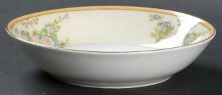 Meito Mei357 Fruit/Dessert (Sauce) Bowl, Fine China Dinnerware   Blue&Pink Flora