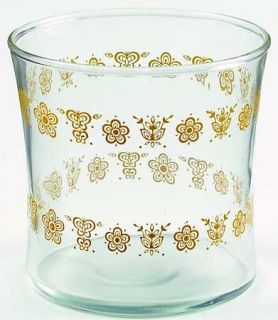 Corning Butterfly Gold 12 Oz Glassware Double Old Fashioned, Fine China Dinnerwa