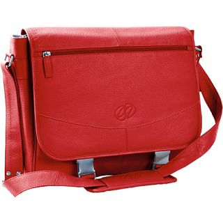 Premium Leather Shoulder Bag Red   MacCase Non Wheeled Business Cases