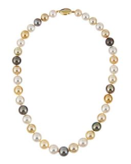 Multicolor Round Pearl Necklace