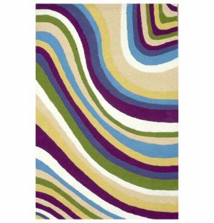 Hand tufted Color Wave Kids Rug (4 X 6) (MultiPattern StripeMeasures 1 inch thickTip We recommend the use of a non skid pad to keep the rug in place on smooth surfaces.All rug sizes are approximate. Due to the difference of monitor colors, some rug colo
