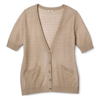 Mossimo Supply Co. Juniors Plus Size Short Sleeve Cardigan   Oatmeal 4X