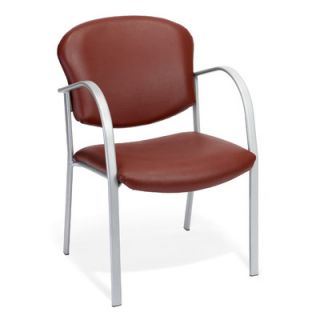 OFM Office Stacking Chair 414 Seat / Back Color Wine Vinyl