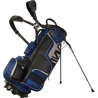Wellzher TE Stand Bag Navy/Silver   Wellzher Golf Bags