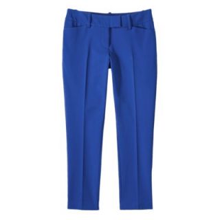 Mossimo Womens Tailored Stretch Ankle Pant   Blue 16