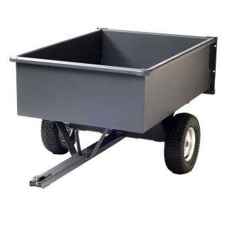 Precision 15 cubic ft. Steel Trailing Dump Cart Multicolor   LC1500GY