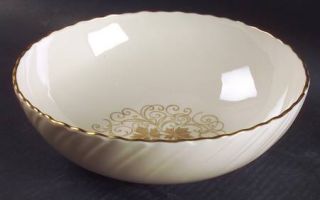 Lenox China Orleans 9 Round Vegetable Bowl, Fine China Dinnerware   Gold Leaves