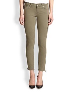 Paige Ivy Cargo Style Skinny Jeans   Fatigue Green