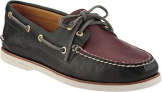 Mens Sperry Top Sider Gold Cup A/O 2 Eye   Graphite/Midnight/Burgundy Leather S