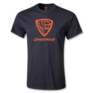 Euro 2012   Jaguares de Chiapas Distressed Logo T Shirt (Black)