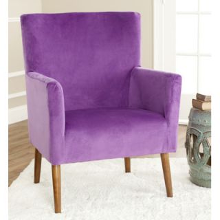 Safavieh Darryl Cotton/Velvet Chair MCR4607A/MCR4607B Color Purple