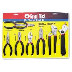 Great Neck 8 piece Steel Pliers And Wrench Tool Set
