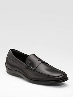 Tods Leather Quinn Loafers   Black  Tods Shoes