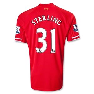Warrior Liverpool 13/14 STERLING Home Soccer Jersey