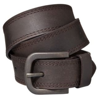 Dickies Mens Double Edge Stitched Belt   Brown 36